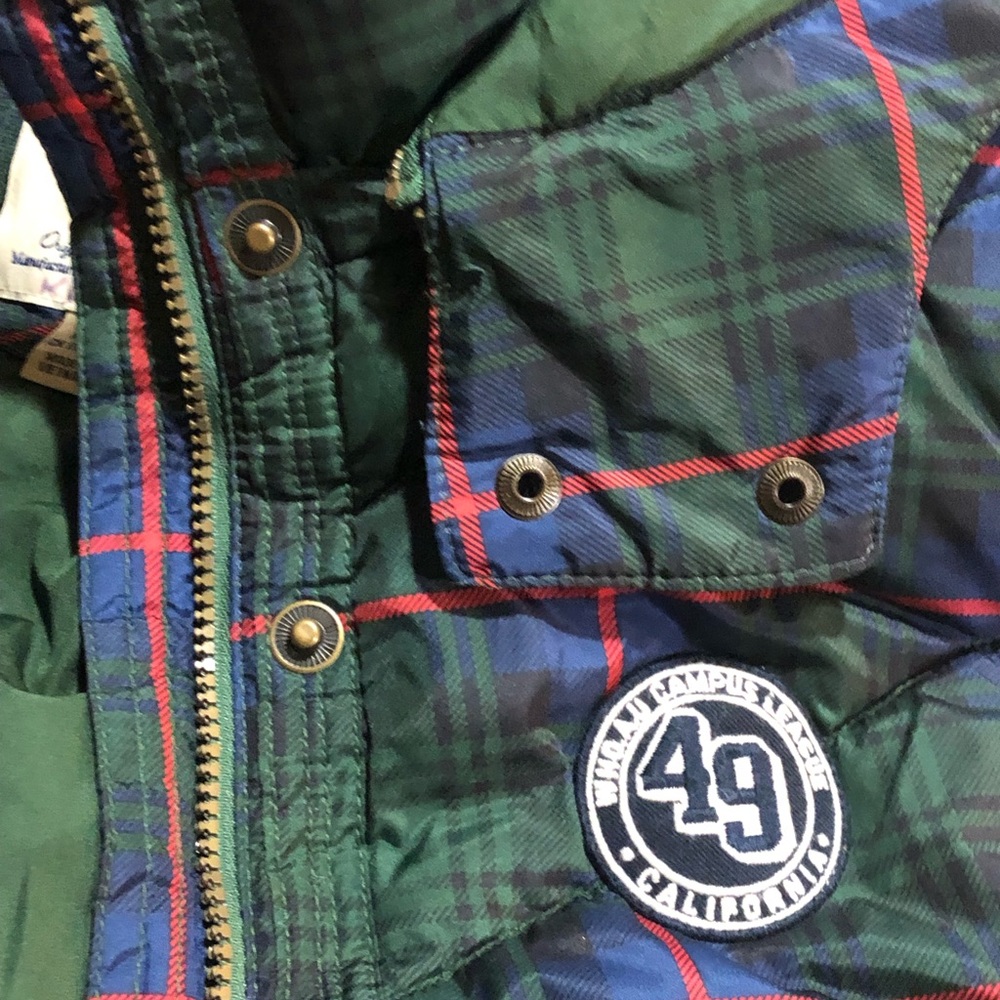 WHO.A.U Check Pattern Puff Vest Large - Picture 7 of 8